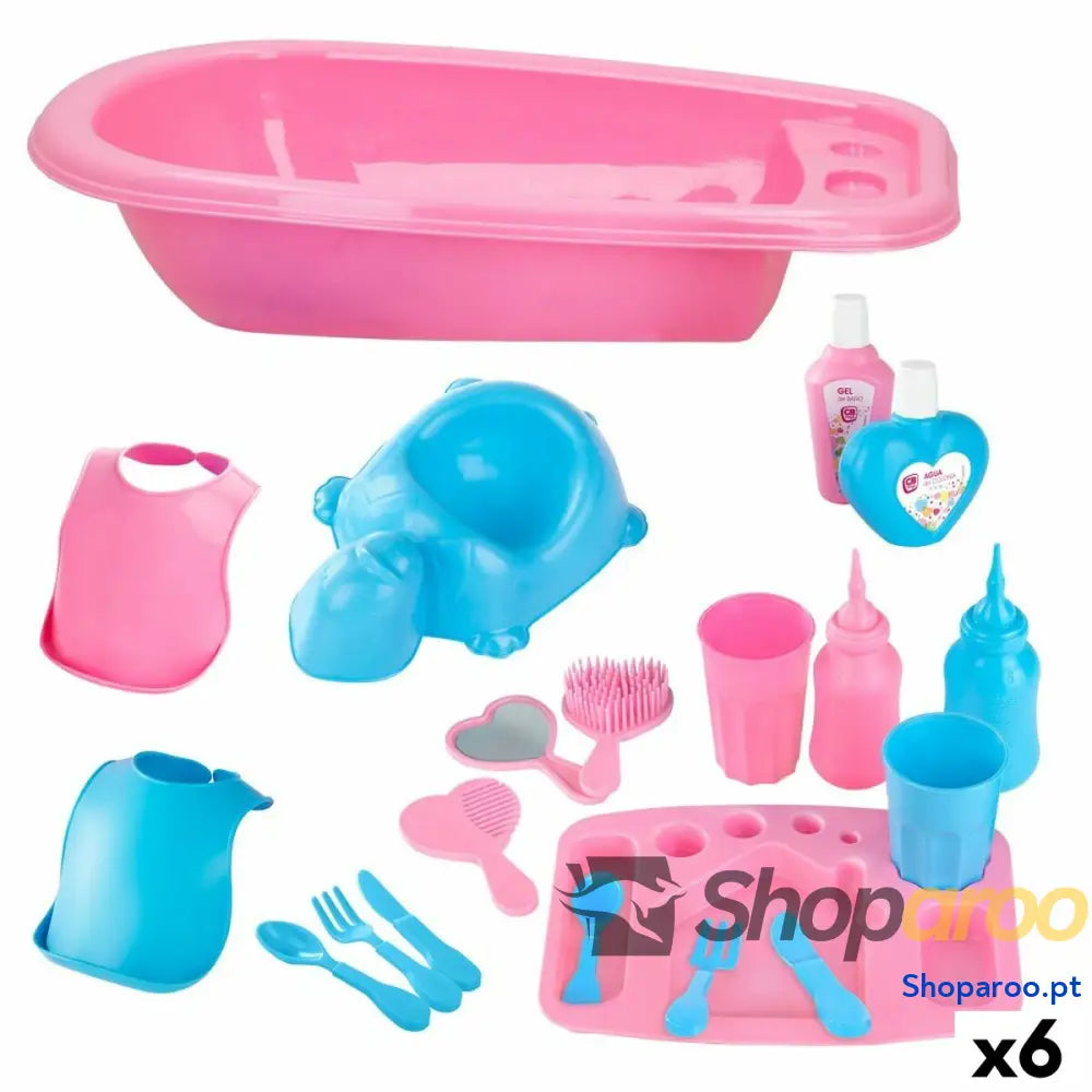 Acessórios para Bonecas Colorbaby Boneco Bebé 20 Peças 39 x 9,5 21,5 cm 6 Unidades