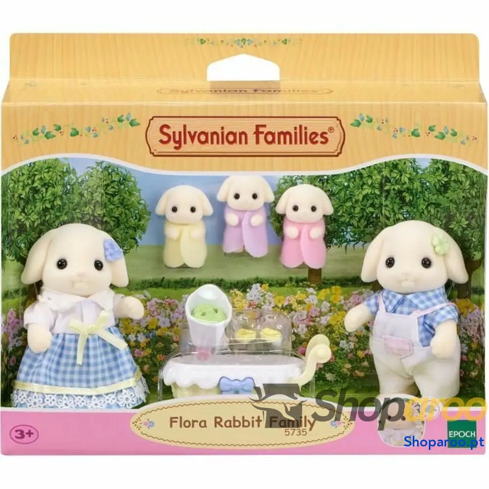 Acessórios para Casa de Bonecas Sylvanian Families 5735 Flora Rabbit family