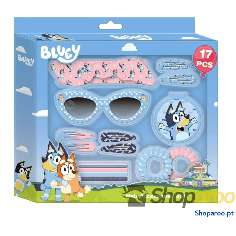 Acessórios para o Cabelo Bluey Multicolor 17 Peças