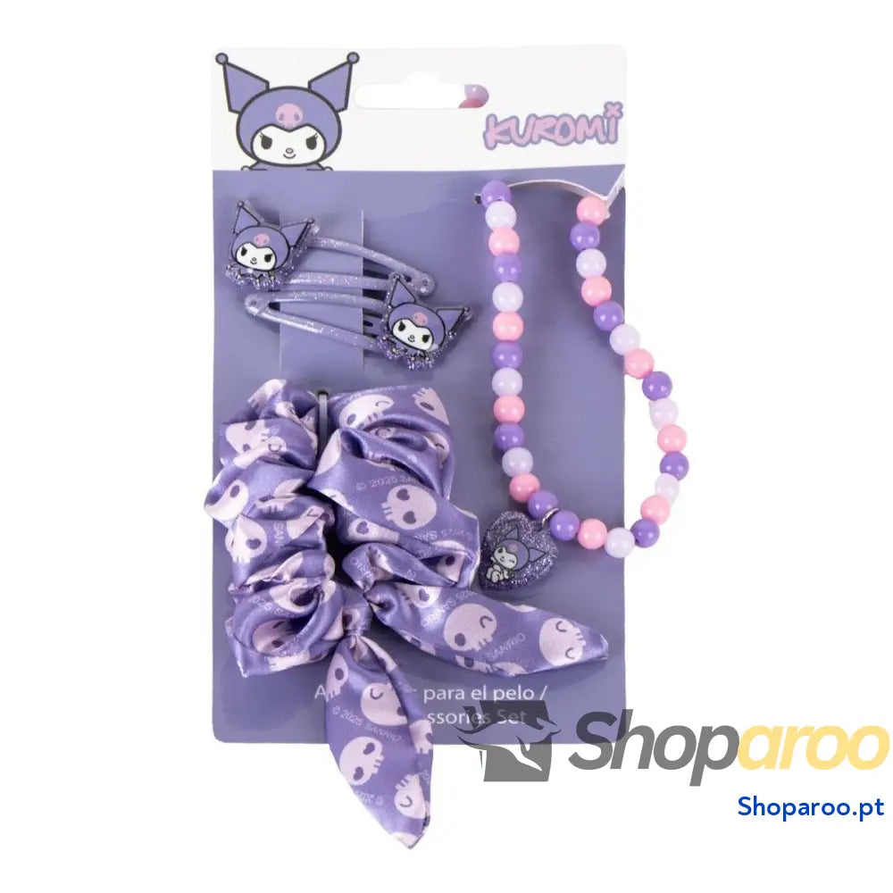 Acessórios para o Cabelo Hello Kitty Roxo 4 Peças