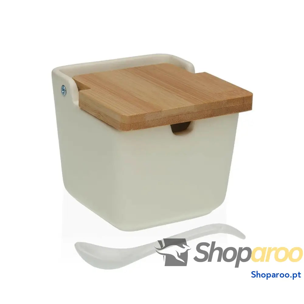 Açucareiro Versa Bege 8,8 x 8,5 cm Cerâmica