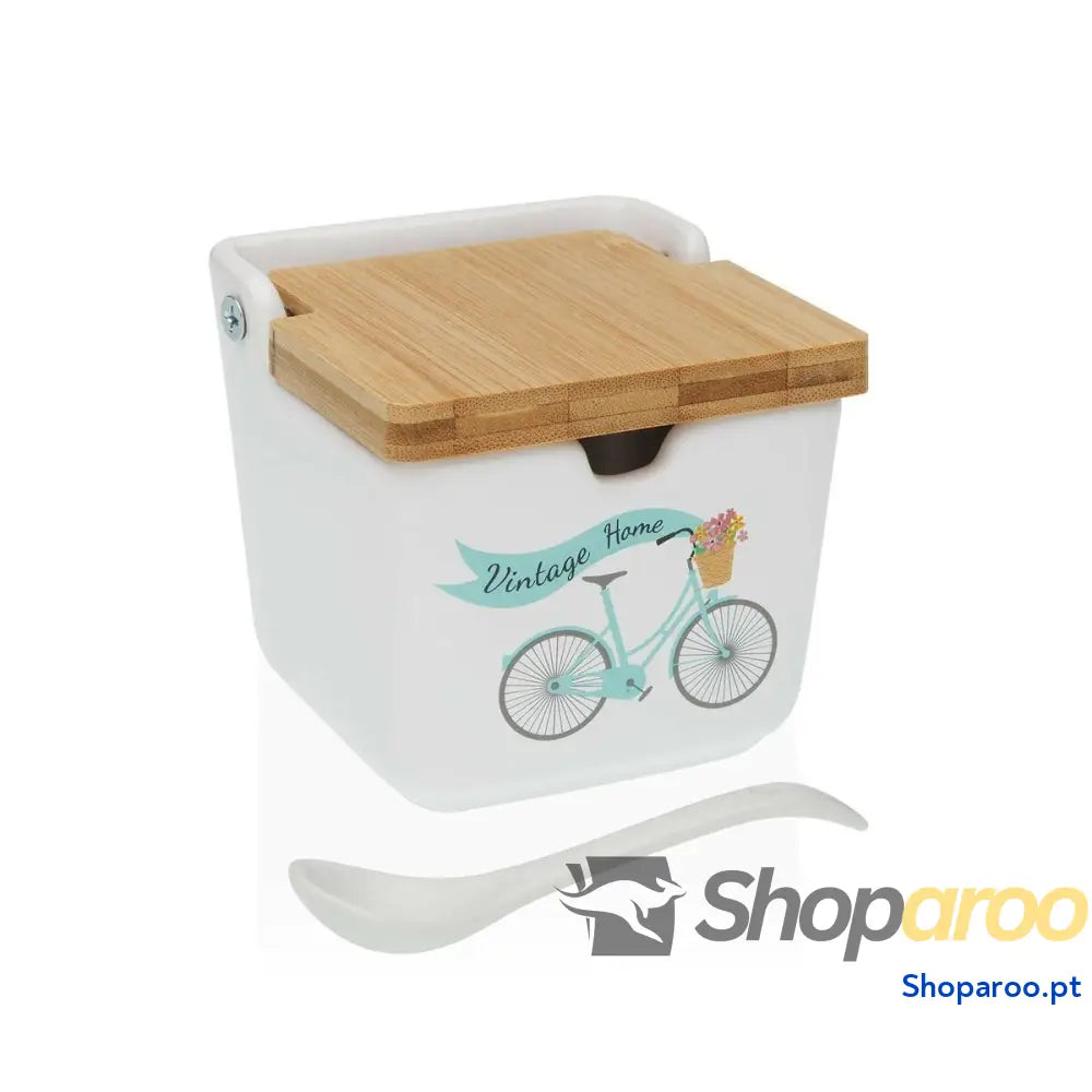 Açucareiro Versa Bicicleta Cerâmica 8,8 x 8,5 cm