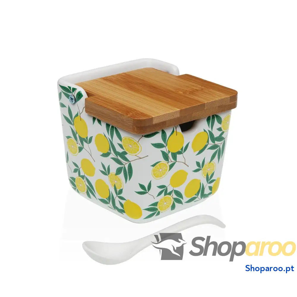 Açucareiro Versa Cerâmica 8,8 x 8,5 cm Limão