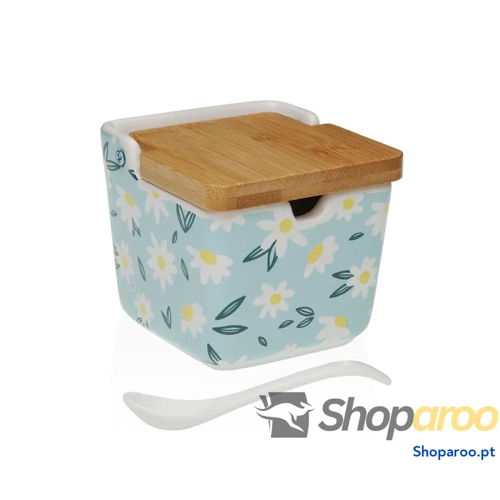 Açucareiro Versa DAISY Cerâmica 8,8 x 8,5 cm