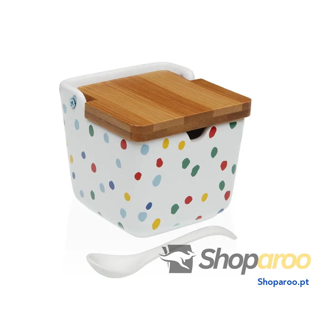 Açucareiro Versa DOTTY Cerâmica 8,8 x 8,5 cm