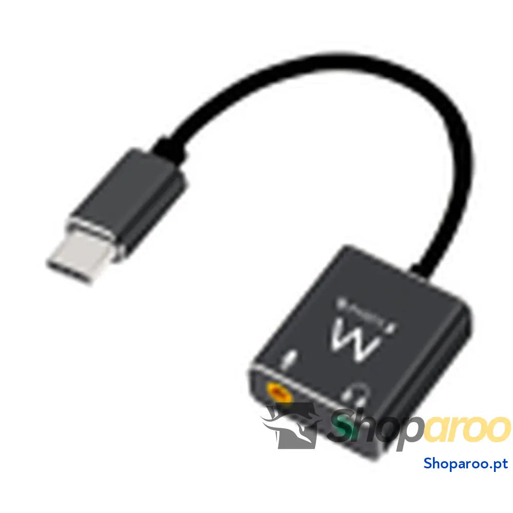 Adaptador Áudio Jack Ewent USB C 15 cm