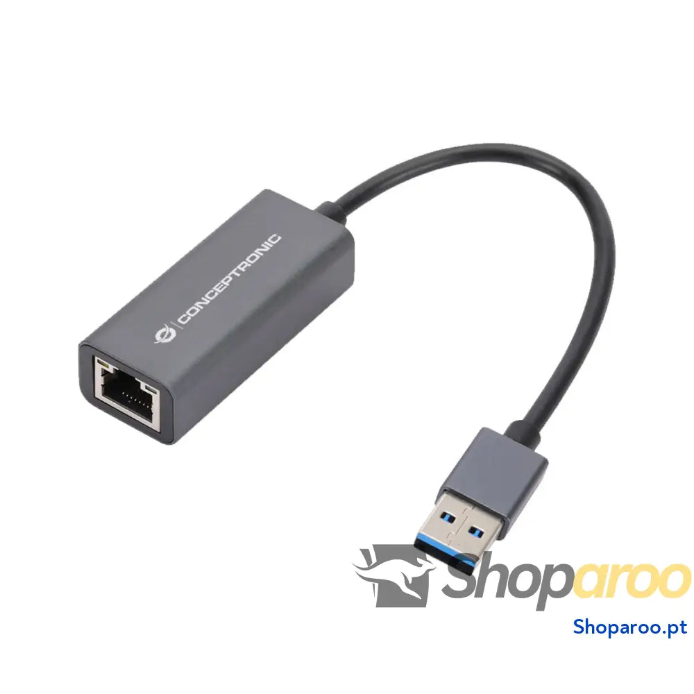 Adaptador de Red Conceptronic CONCEPTRONIC ADAPTADOR USB 3.0 A GIGABIT ETHERNET RJ45 COMPATIBLE NINTENDO SWITCH Wake-on-LAN