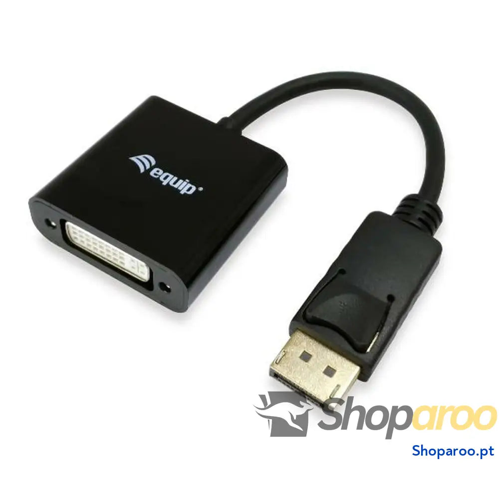 Adaptador Display Port para HDMI/VGA Equip 133431 Preto 20 cm