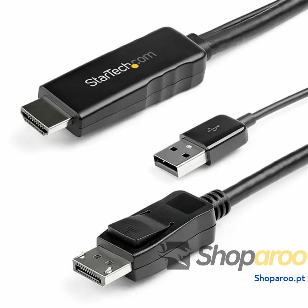 Adaptador Display Port para HDMI/VGA Startech HD2DPMM2M            (2 m) Preto
