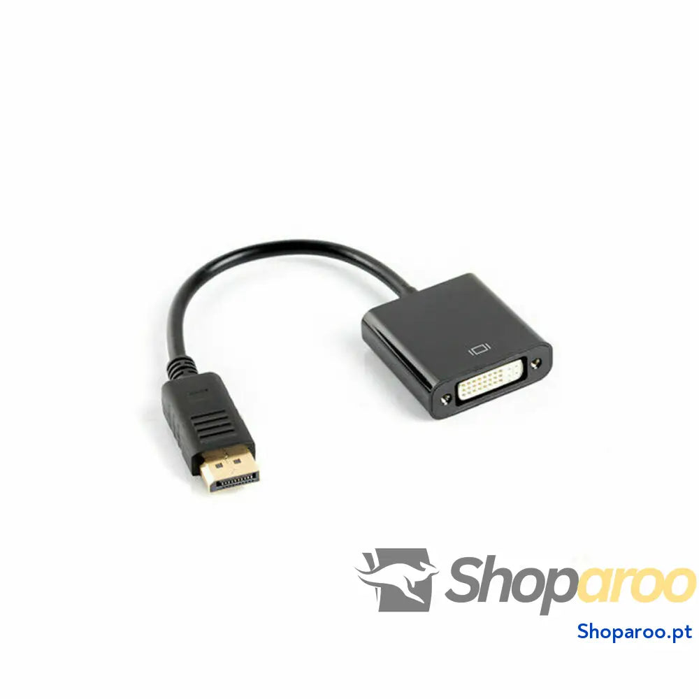 Adaptador DisplayPort para adaptador DVI Lanberg AD 0007 BK Preto 10 cm