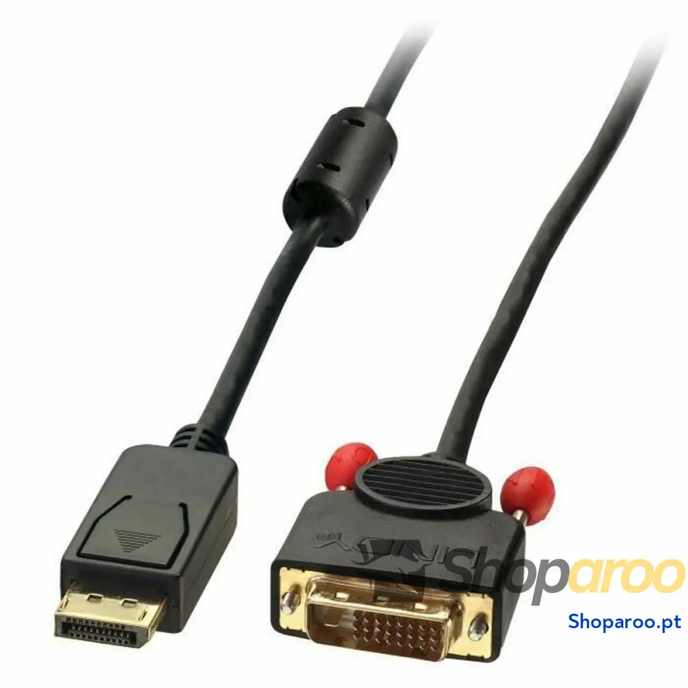 Adaptador DisplayPort para adaptador DVI LINDY 41491 2 m Preto