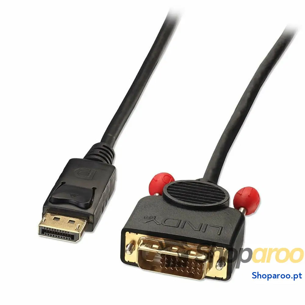 Adaptador DisplayPort para adaptador DVI LINDY 41492 3 m Preto