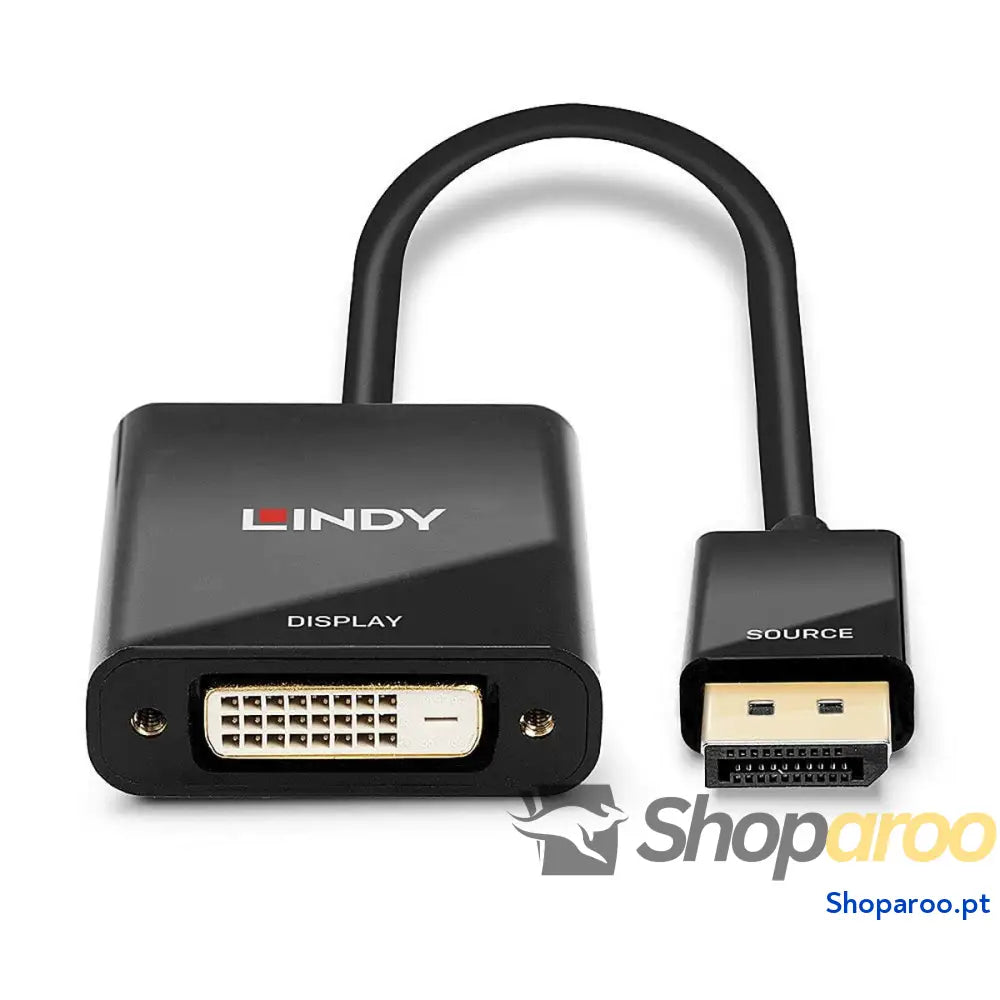 Adaptador DisplayPort para adaptador DVI LINDY 41734 Preto