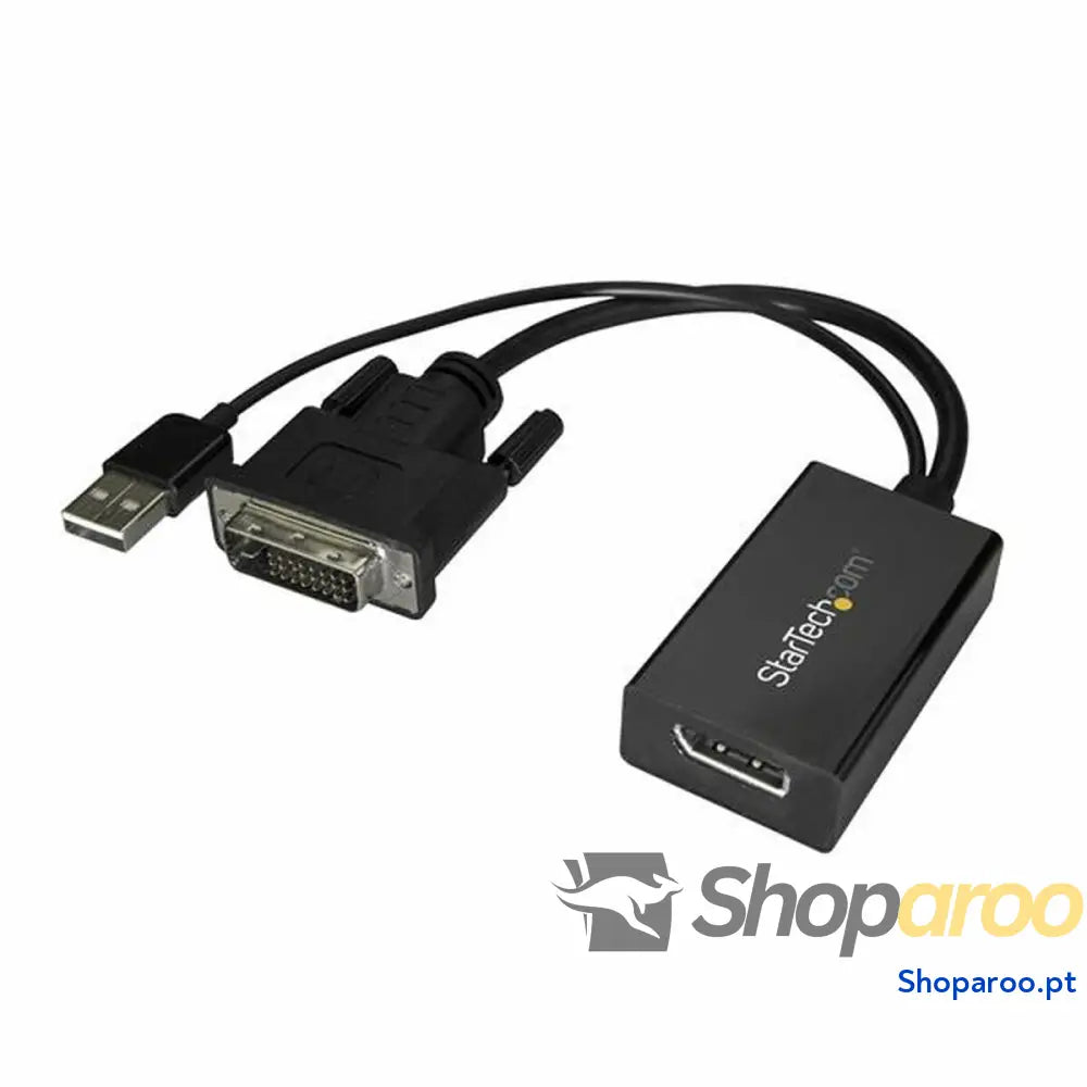 Adaptador DisplayPort para adaptador DVI Startech DVI2DP2              Preto