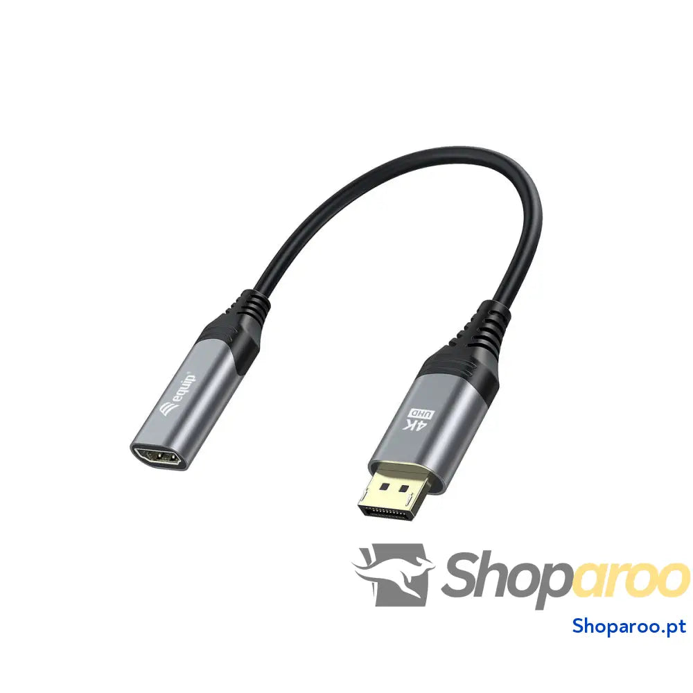 Adaptador DisplayPort para HDMI Equip 133445 Preto Dourado 15 cm
