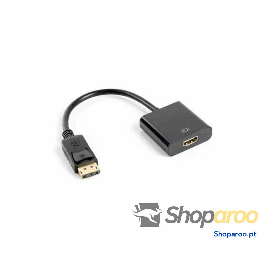 Adaptador DisplayPort para HDMI Lanberg AD-0009-BK Preto 10 cm