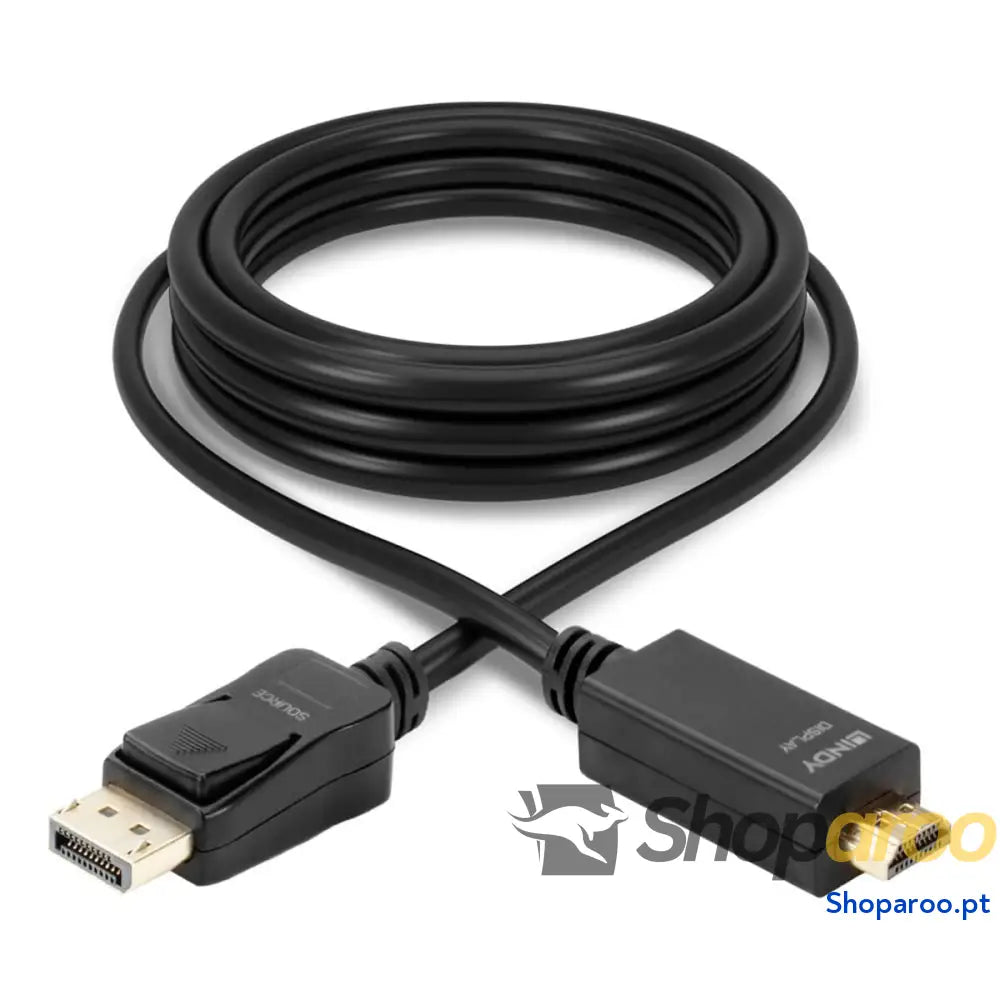 Adaptador DisplayPort para HDMI LINDY 36923 Preto