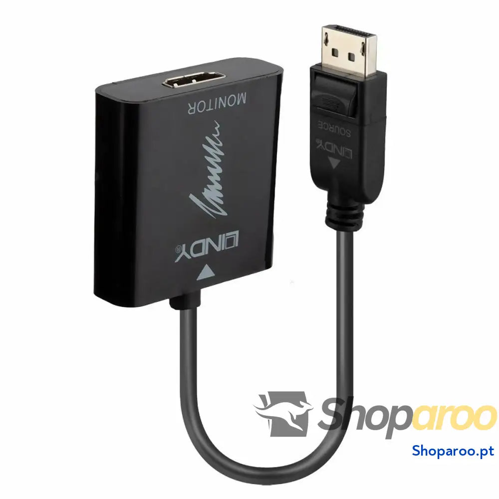 Adaptador DisplayPort para HDMI LINDY 41068 Preto