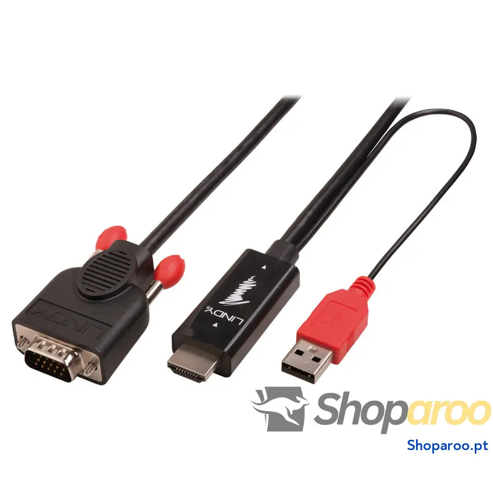 Adaptador DisplayPort para HDMI LINDY 41456 Preto