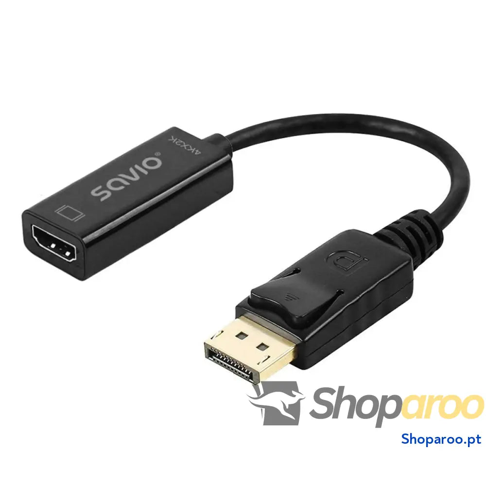 Adaptador DisplayPort para HDMI Savio AK-62 20 cm