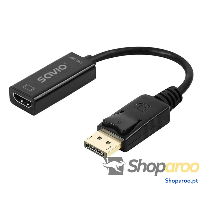 Adaptador DisplayPort para HDMI Savio AK-62 20 cm