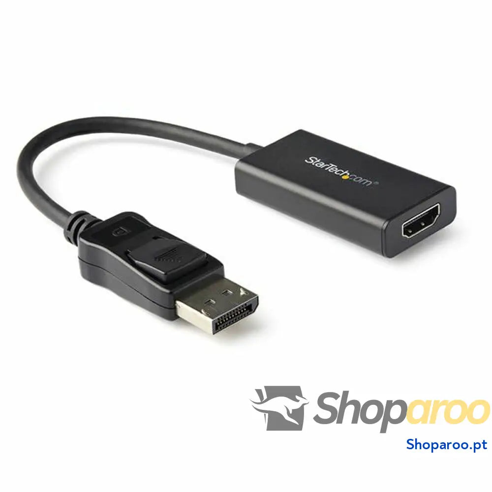 Adaptador DisplayPort para HDMI Startech DP2HD4K60H           Preto