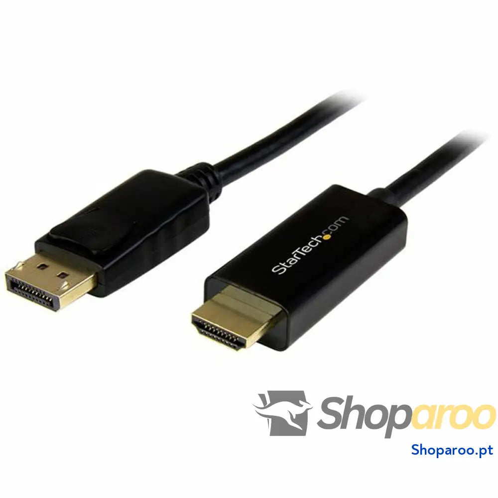 Adaptador DisplayPort para HDMI Startech DP2HDMM3MB           4K Ultra HD 3 m Preto