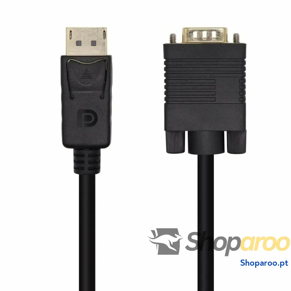 Adaptador DisplayPort para VGA Aisens A125-0462 Preto 3 m