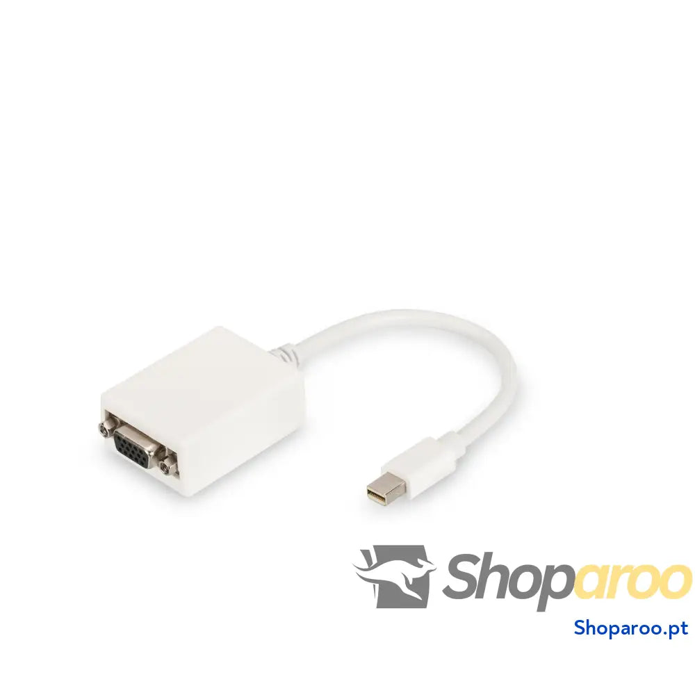 Adaptador DisplayPort para VGA Digitus by Assmann DB-340407-001-W Branco Preto 15 cm