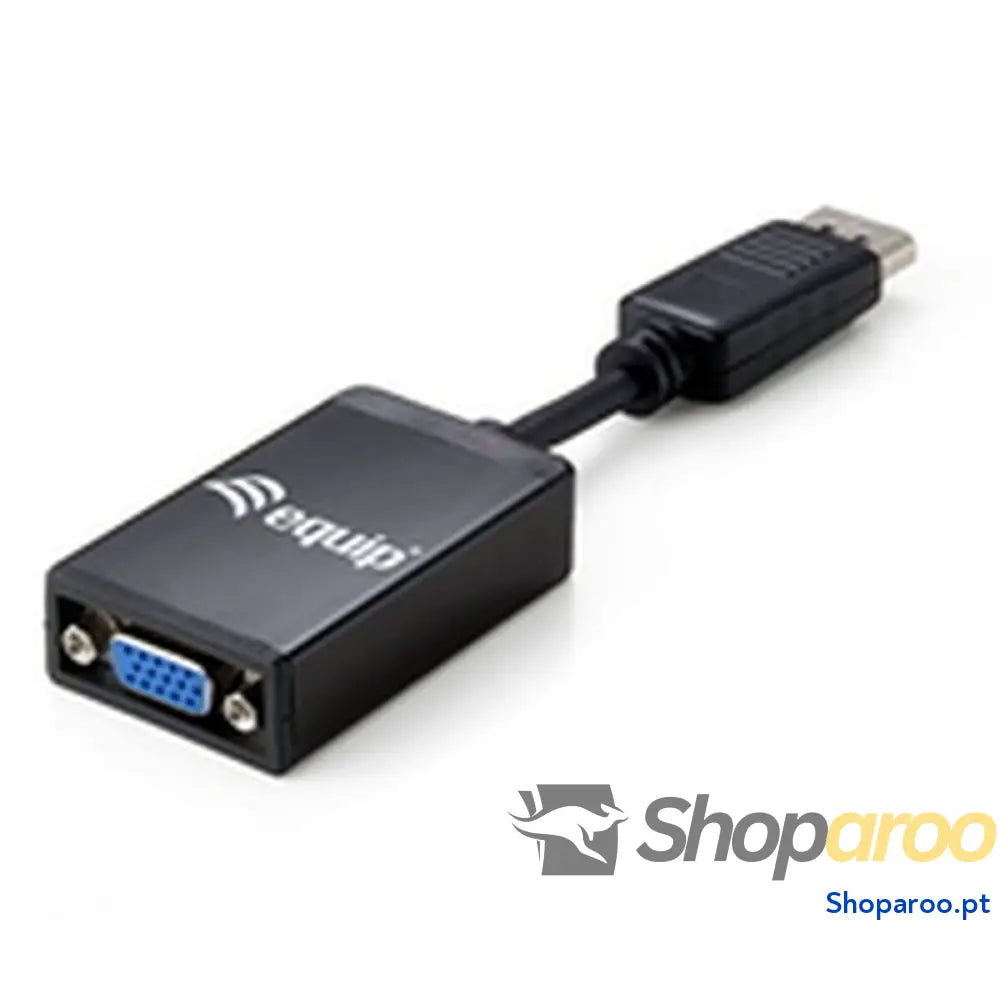 Adaptador DisplayPort para VGA Equip 133435 Preto 15 cm