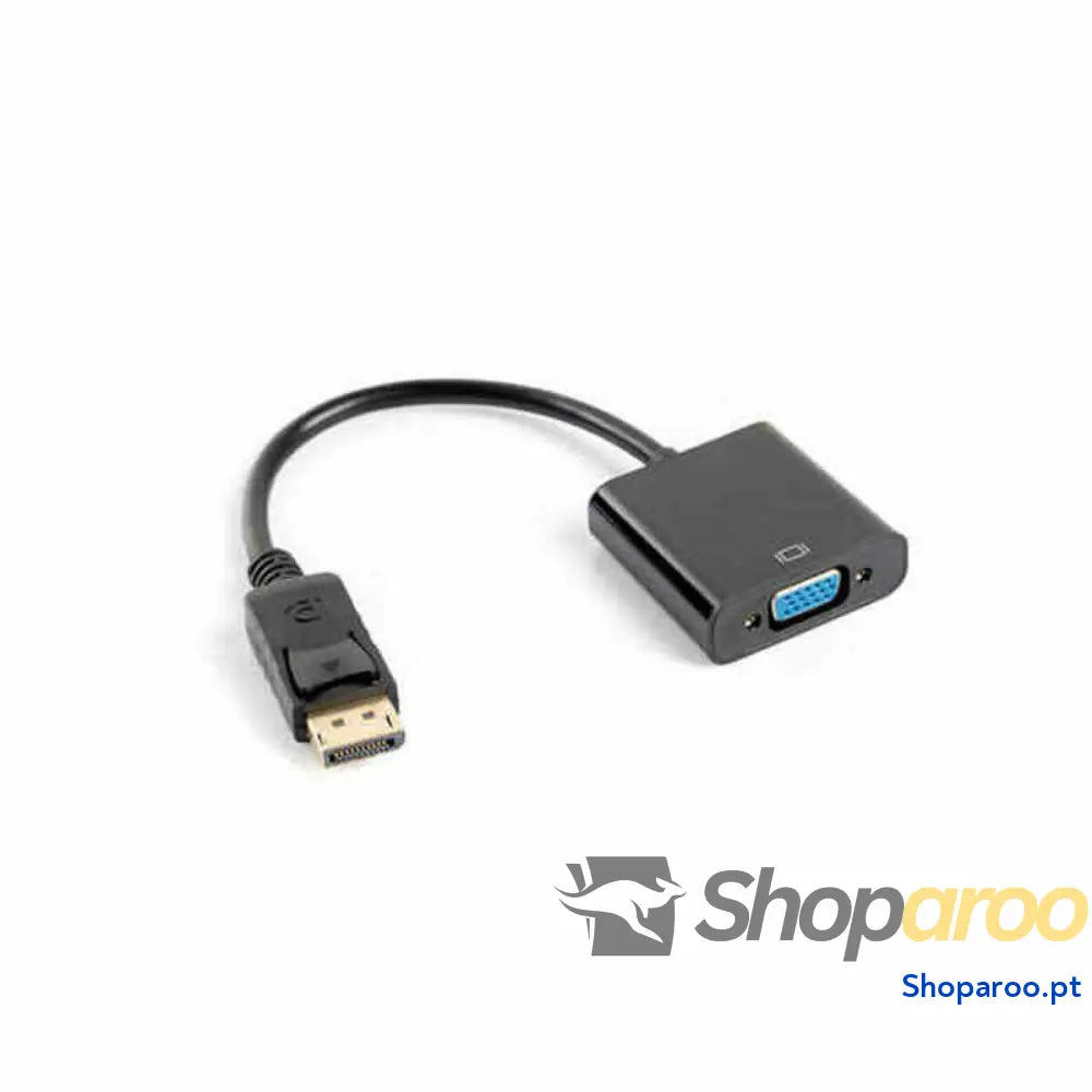 Adaptador DisplayPort para VGA Lanberg AD-0002-BK Preto