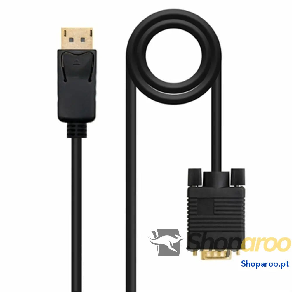 Adaptador DisplayPort para VGA NANOCABLE 10.15.4401 1 m Preto
