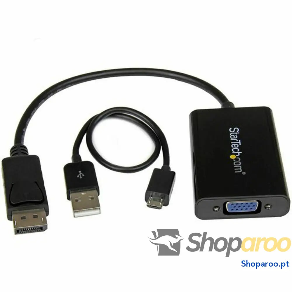 Adaptador DisplayPort para VGA Startech DP2VGAA Preto