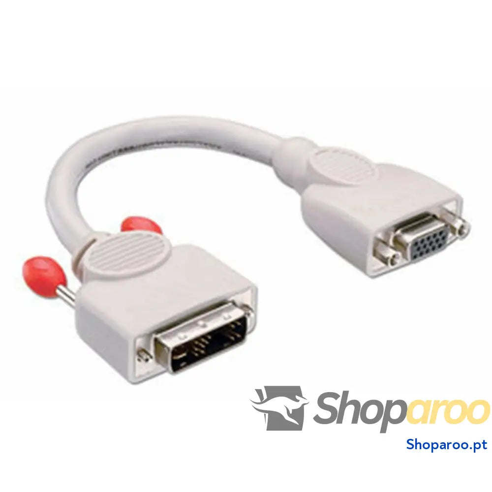 Adaptador DVI LINDY 41222 Cinzento Branco