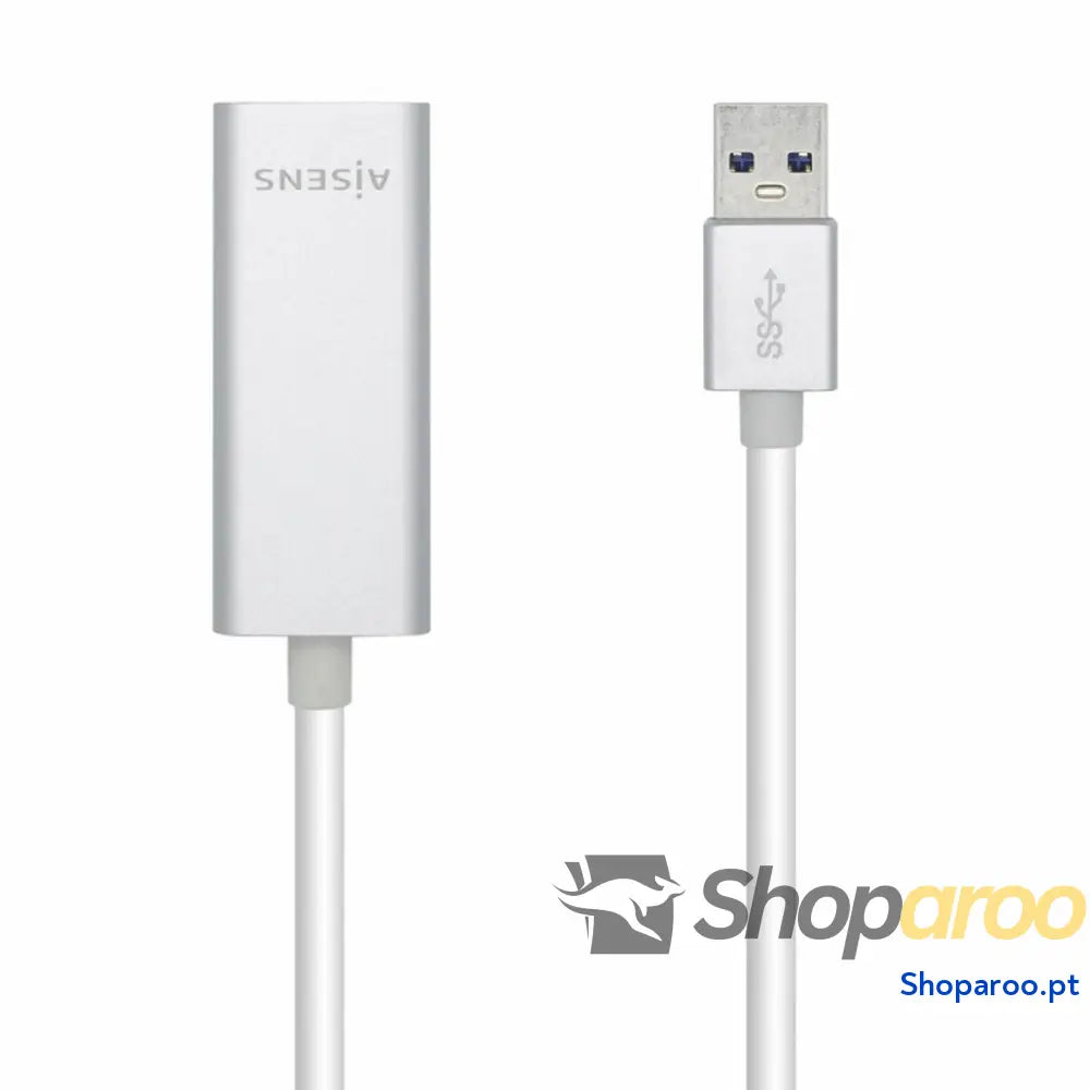 Adaptador Ethernet para USB Aisens A106-0504 15 cm Branco