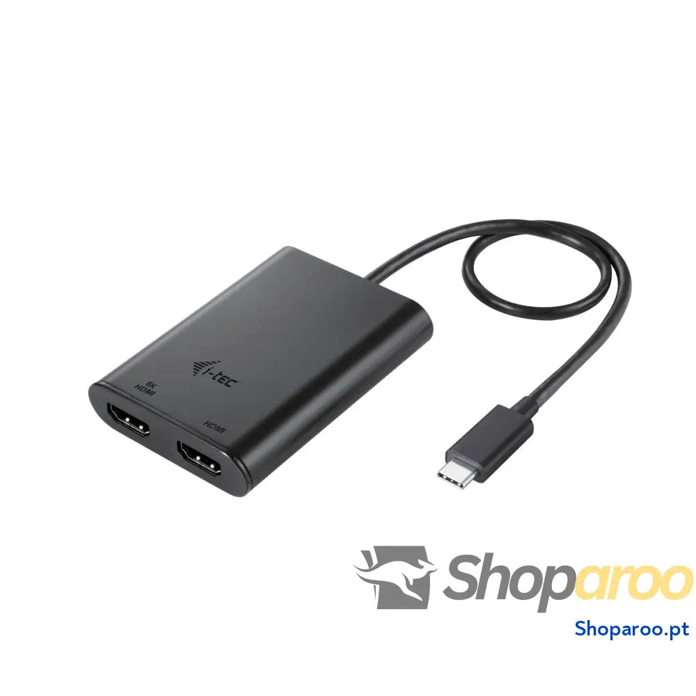 Adaptador HDMI i-Tec C31DUAL4K60HDMI Preto