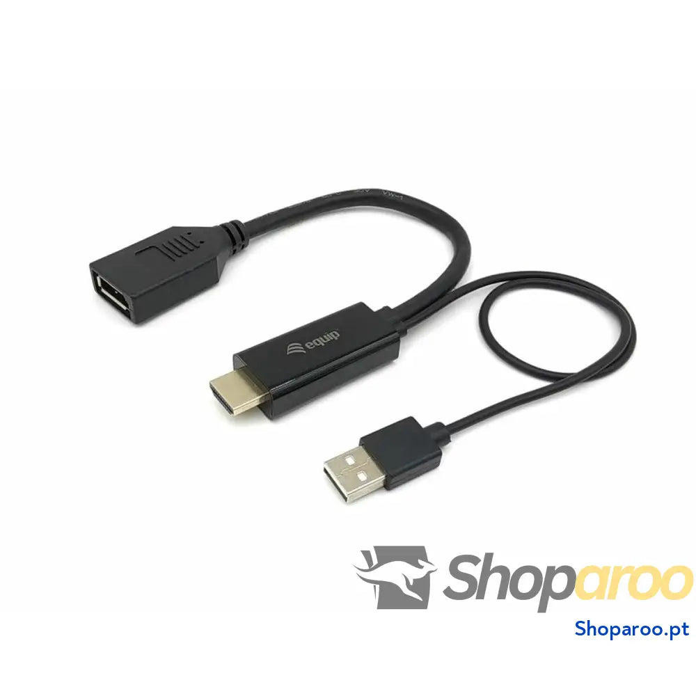 Adaptador HDMI para DisplayPort Equip 119039 Preto 15 cm