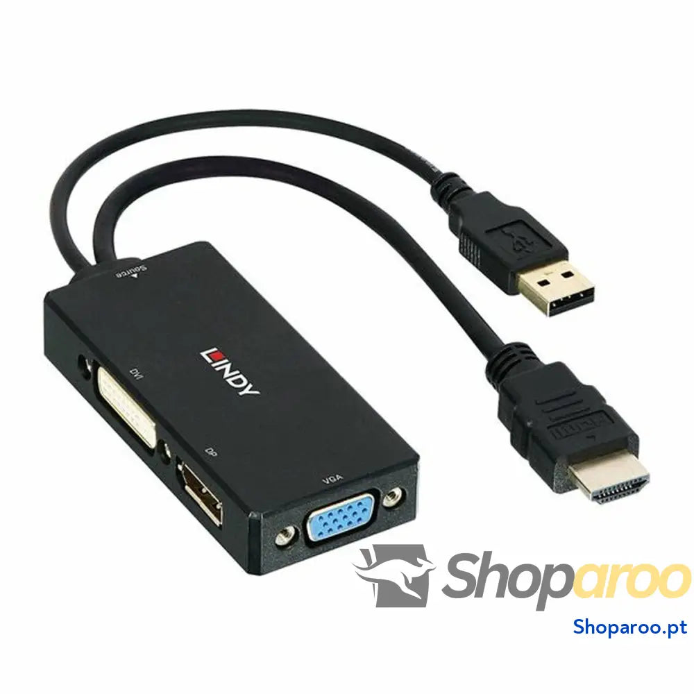 Adaptador HDMI para DisplayPort LINDY 38182 Preto