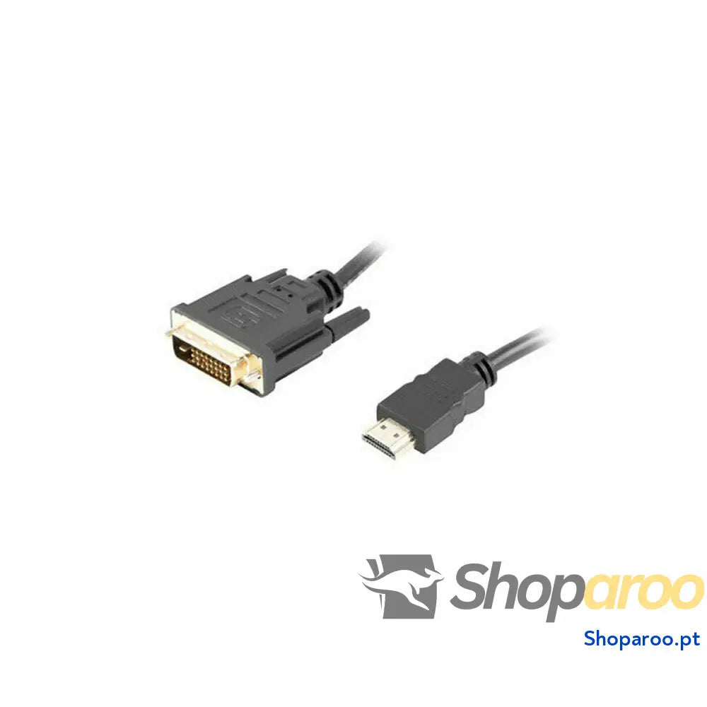 Adaptador HDMI para DVI Lanberg CA-HDDV-20CU-0018-BK Preto 1,8 m