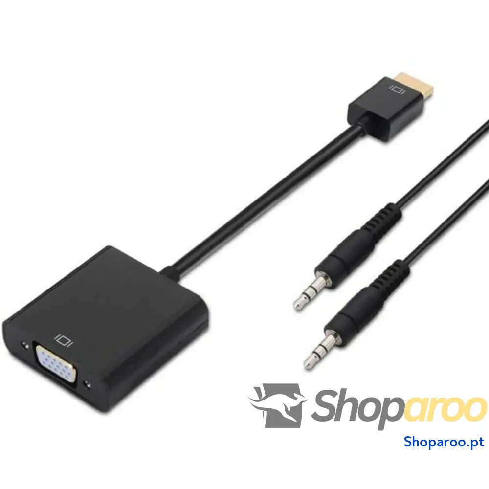 Adaptador HDMI para SVGA com Áudio Aisens A122-0126 Preto 10 cm