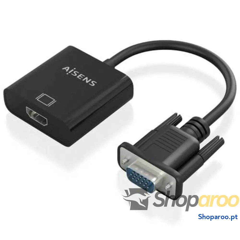 Adaptador HDMI para VGA Aisens A115-0873 20 cm Preto