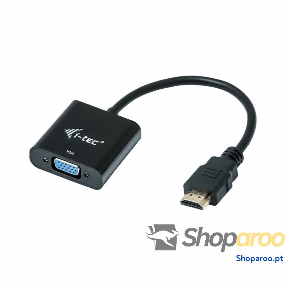 Adaptador HDMI para VGA i-Tec HDMI2VGAADA Preto 15 cm