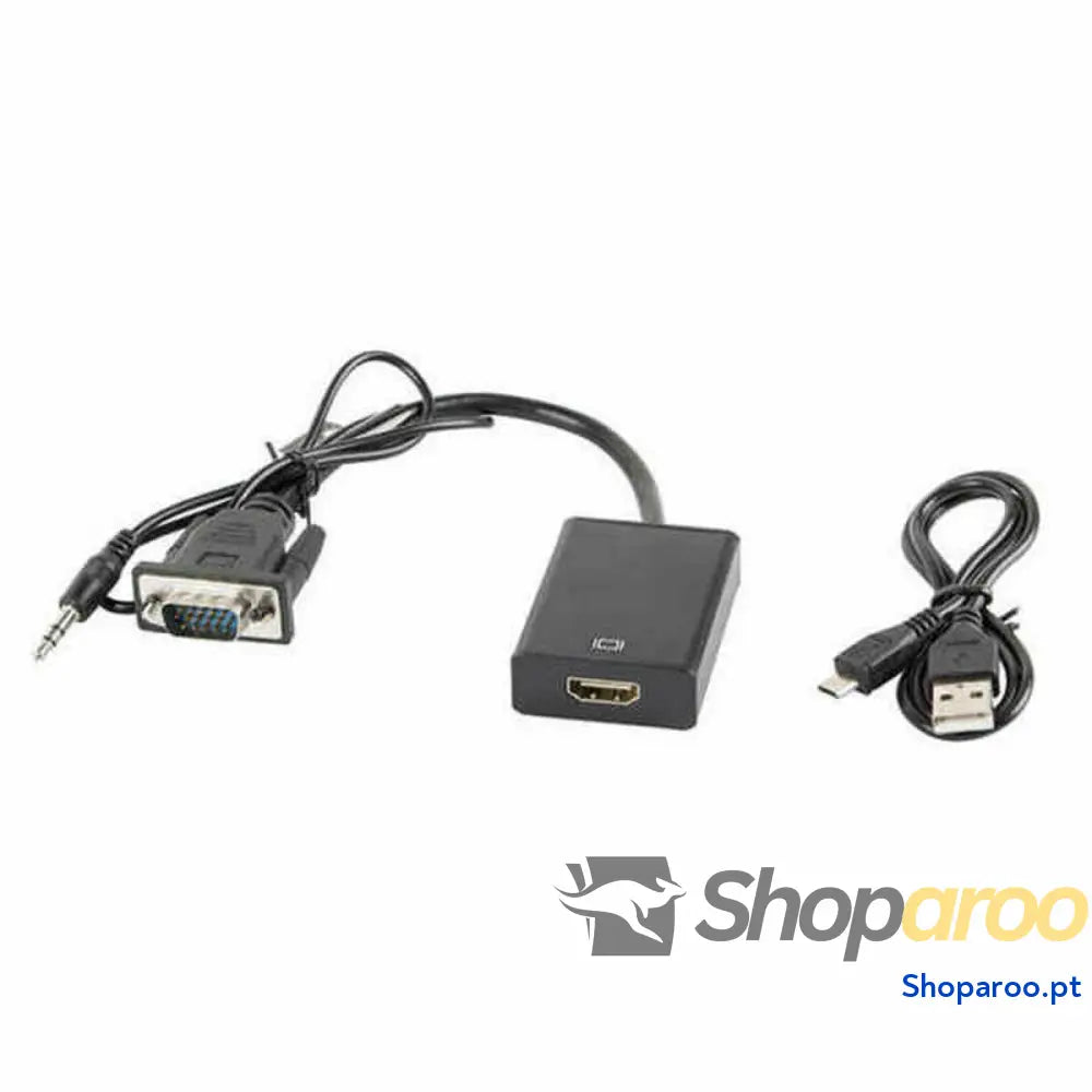Adaptador HDMI para VGA Lanberg AD 0021 BK