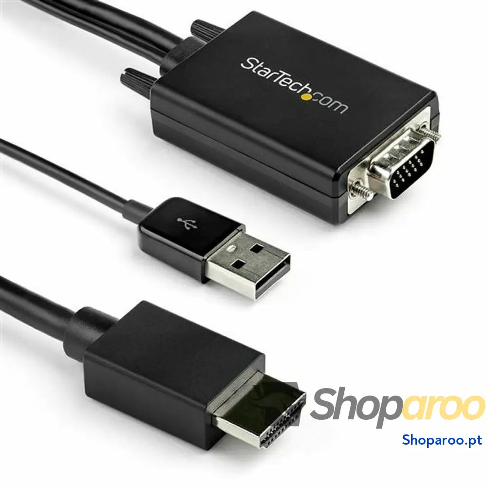 Adaptador HDMI para VGA Startech VGA2HDMM2M Preto