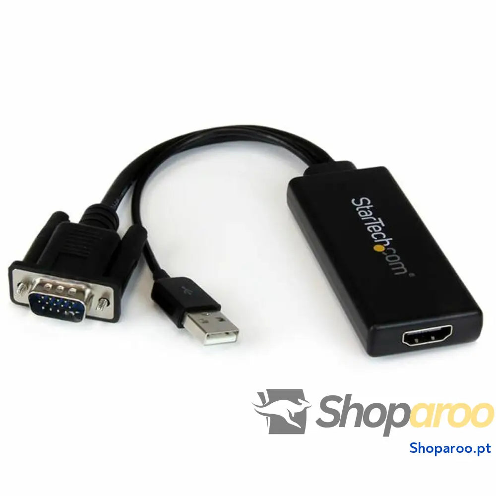 Adaptador HDMI para VGA Startech VGA2HDU              Preto