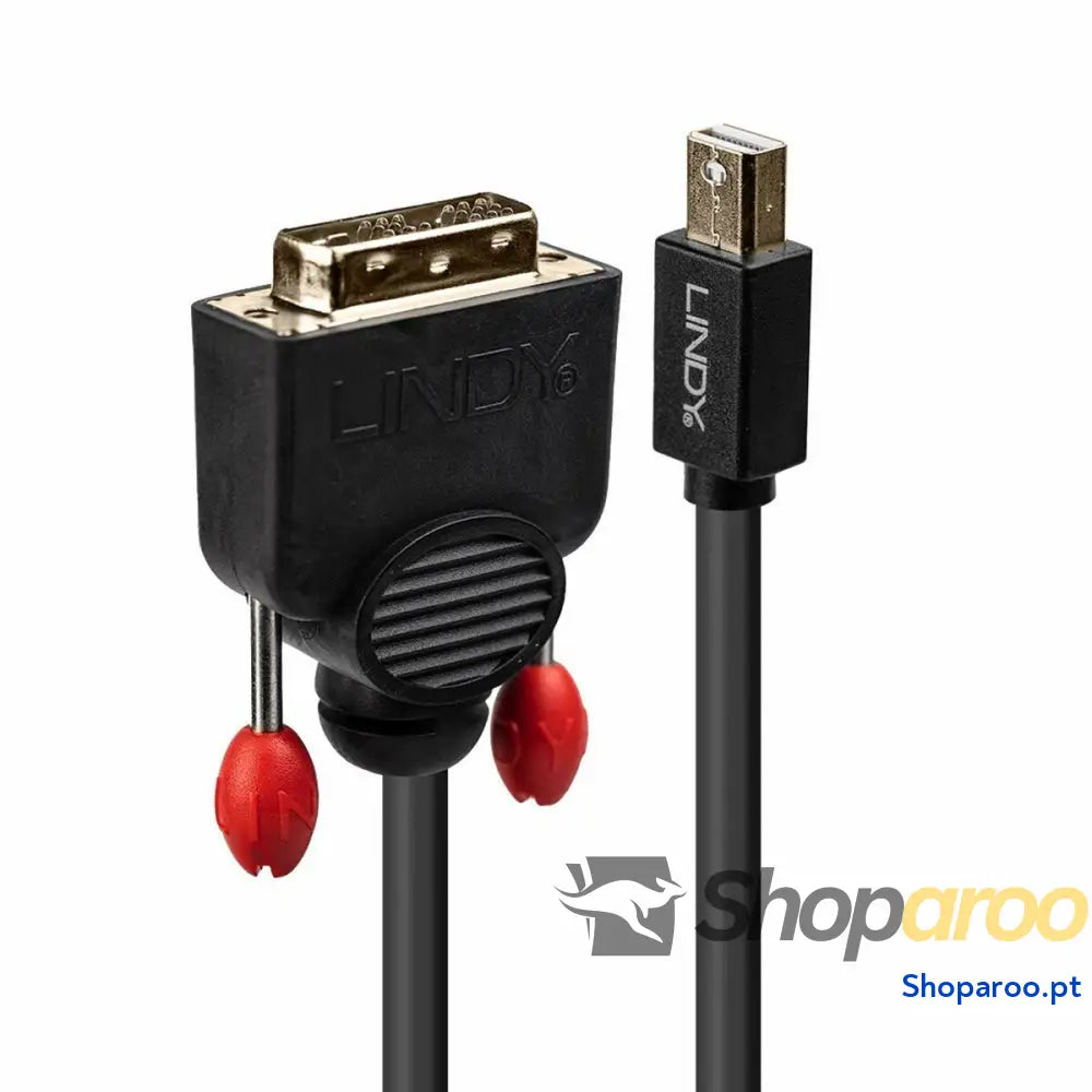 Adaptador Mini DisplayPort para DVI LINDY 41952 2 m Preto