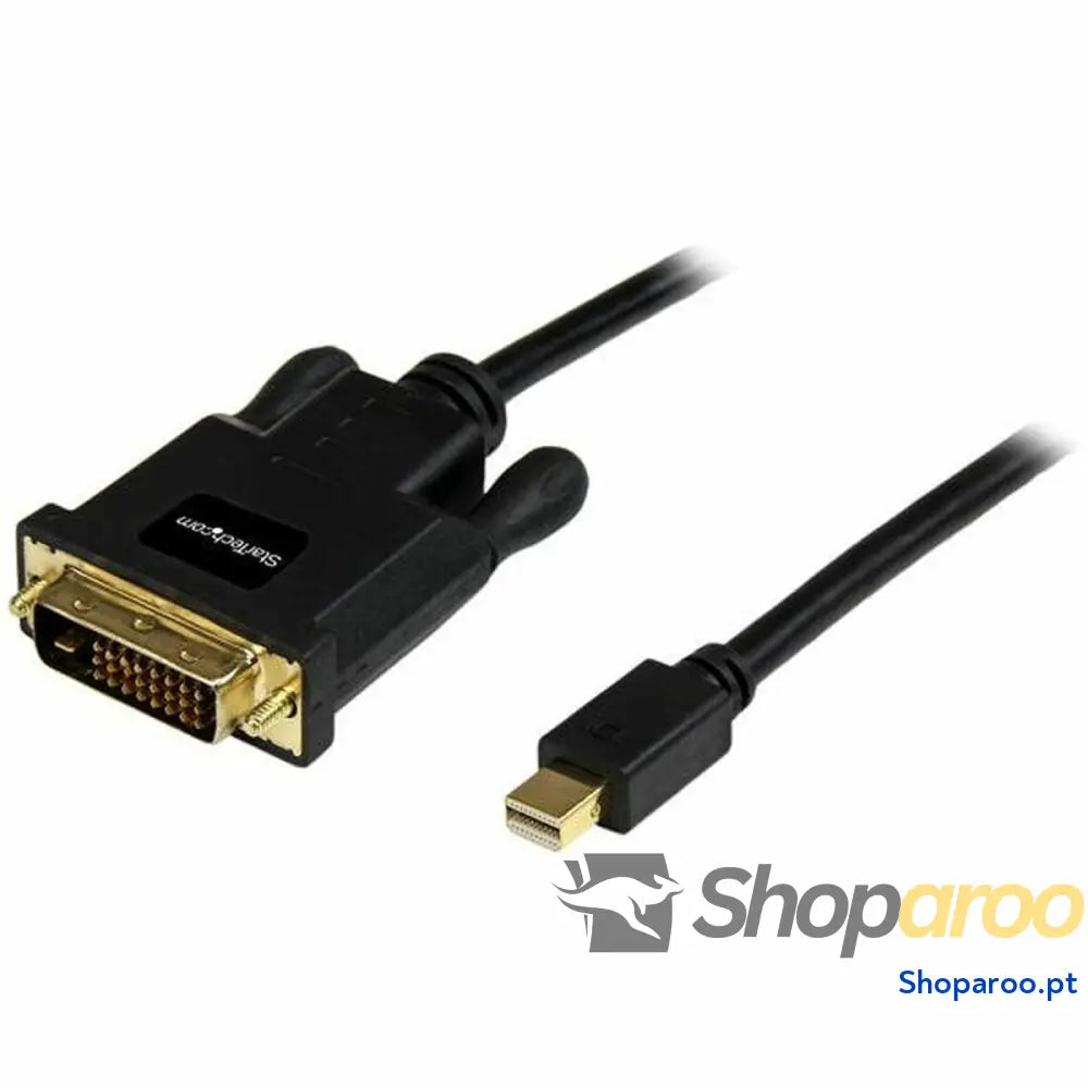 Adaptador Mini DisplayPort para DVI Startech MDP2DVIMM6B          (1,8 m) Preto 1.8 m