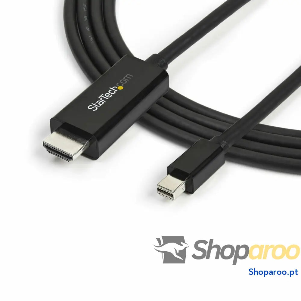 Adaptador Mini DisplayPort para HDMI Startech MDP2HDMM3MB          3 m Preto