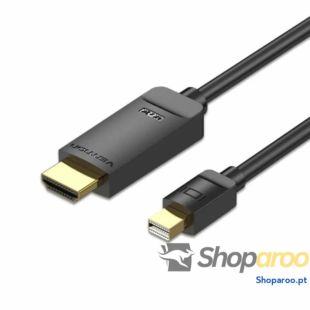 Adaptador Mini DisplayPort para HDMI Vention HAHBH Preto 2 m