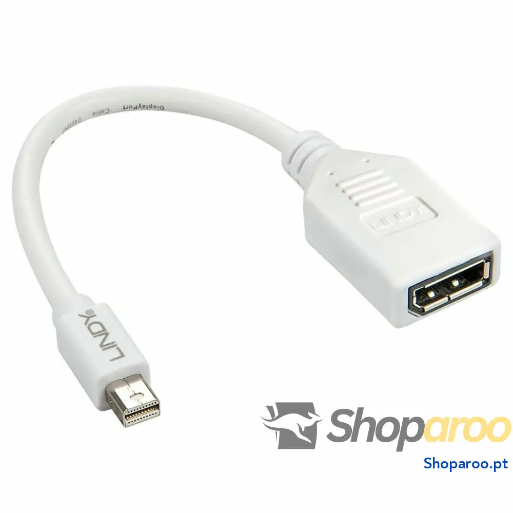 Adaptador Mini DisplayPort para DisplayPort LINDY 41021 Branco